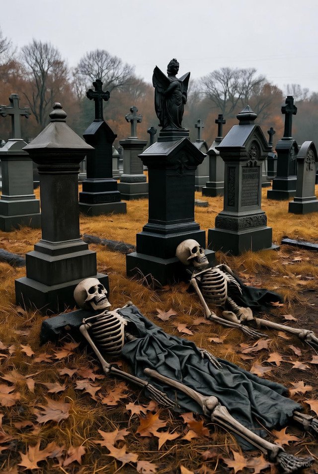 Skeletons HaikuGraveyards all aloneSkeletons unvisitedPast c