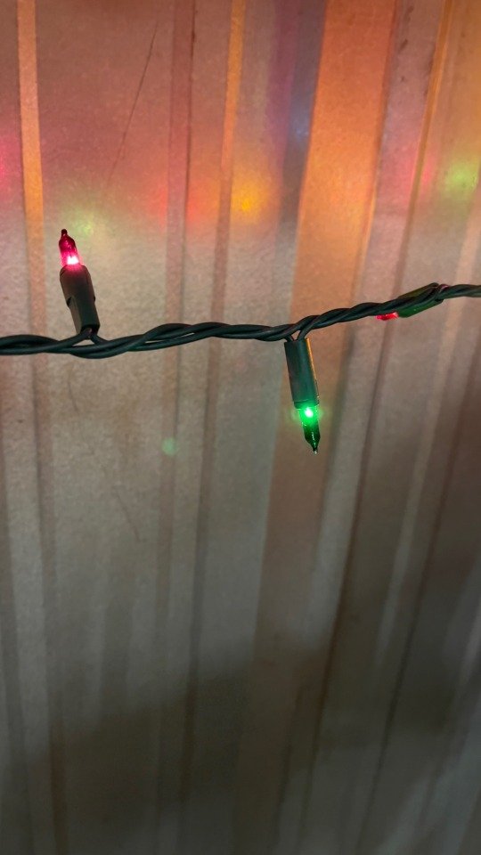 Tin wall Christmas lights