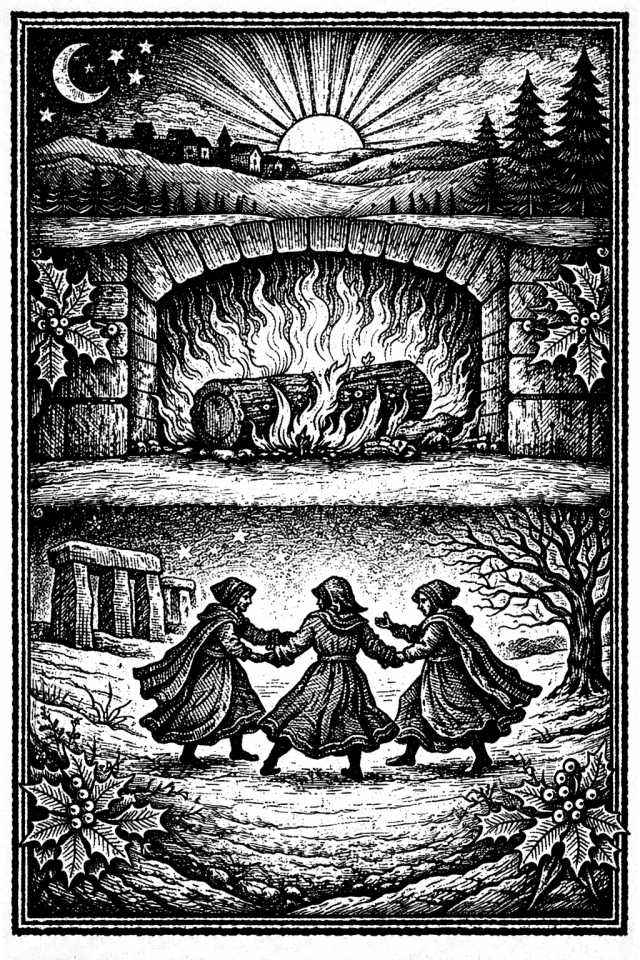 December Haiku – Winter SolsticeYule log burning brightSolst