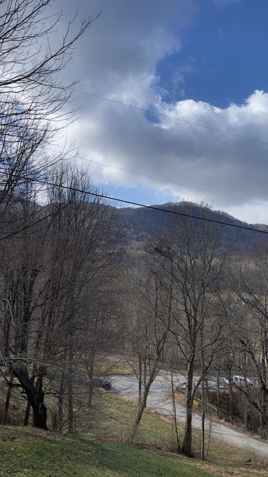 Clouds over the mountain