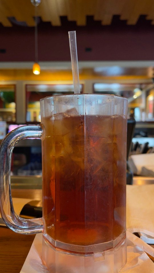 Drink of the Day – a honking mug of unsweet tea – living on